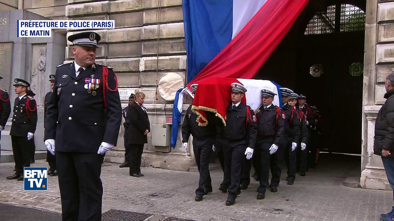 Vive émotion lors de l'hommage national rendu à Xavier Jugelé, policier tué sur les Champs-Élysées