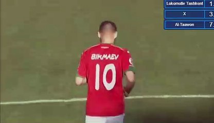 Marat Bikmajev Goal HD - Lokomotiv Tashkent 1-1 Al Taawon 25.04.2017