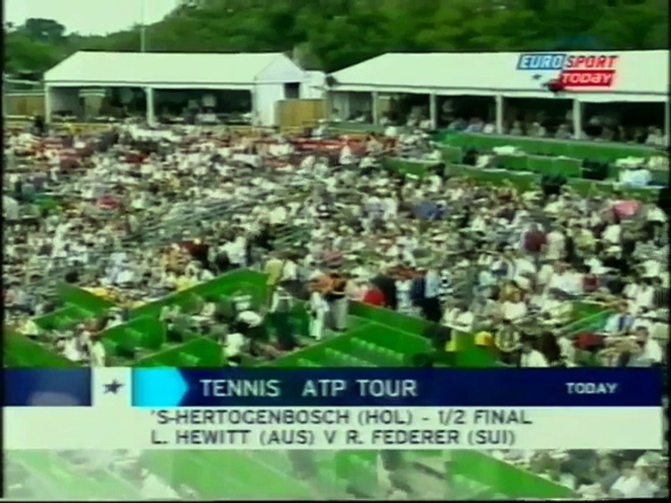 s'Hertogenbosch 2001 SF - Hewitt vs Federer