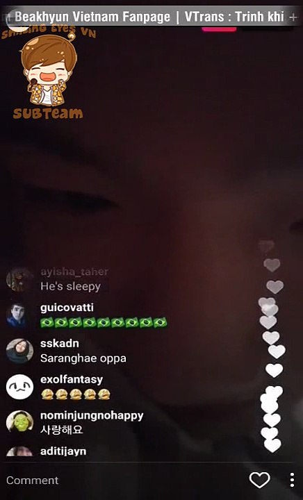 [Vietsub] 170128 EXO Baekhyun @ Live on Instagram (Full)