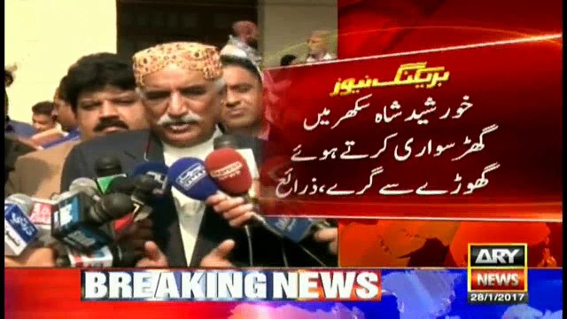 Khursheed Shah injured after falling from horse during horse riding