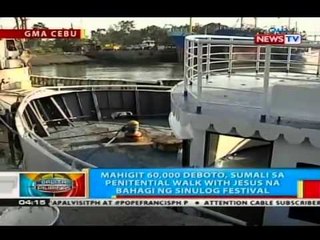 Mahigit 60,000 deboto, sumali sa Penitential Walk with Jesus na bahagi ng Sinulog Festival