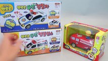 뽀로로 경찰차, 구급차, 소방차 자동차 와 타요 장난감 Pororo Police Car & Ambulance Toys мультфильмы про машинки Игру