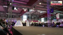 VIDEO. Au salon du mariage de Poitiers, les robes défilent sur le podium