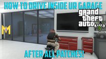 GTA 5 Online Glitches - How To Drive INSIDE Your Garage Glitch - (DRIVE CAR IN GARAGE GLITCH 1.37)
