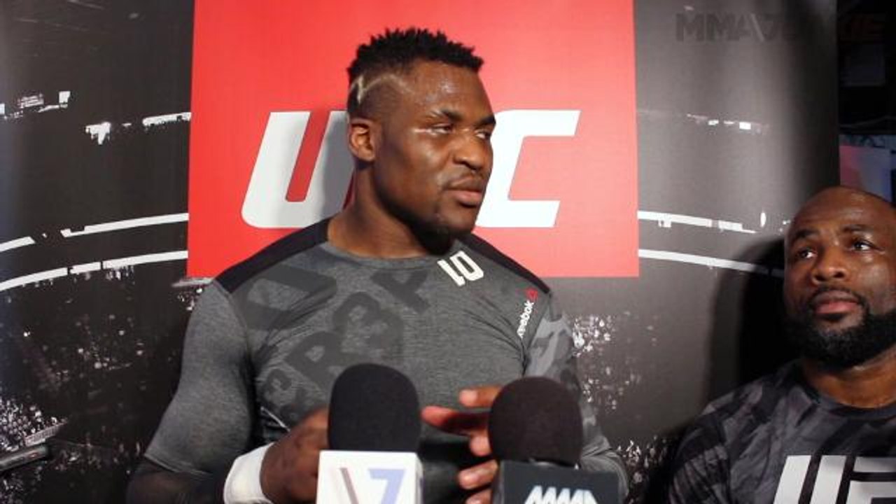 Full media scrum: Francis Ngannou ahead of UFC on FOX 23
