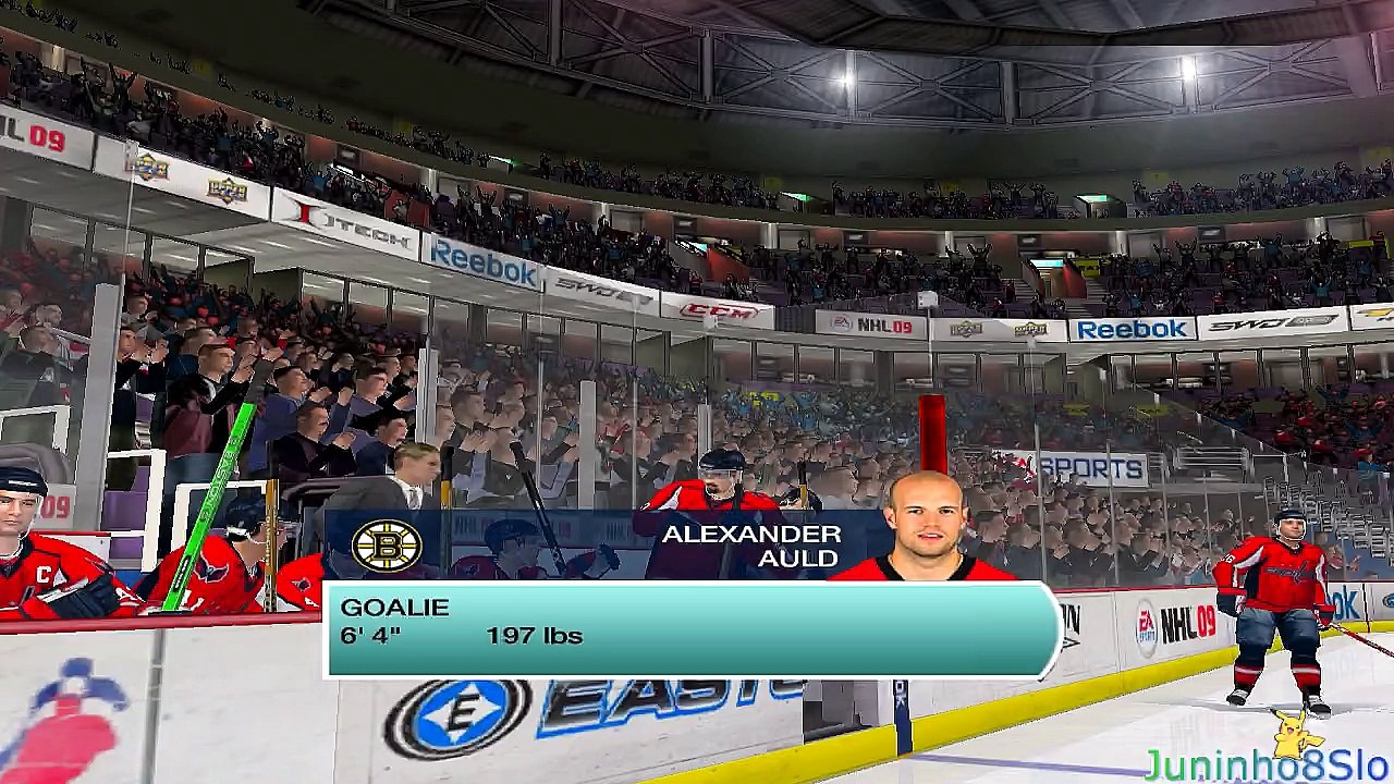 NHL 09-Dynasty mode-Washington Capitals vs Boston Bruins-Game 84-Playoff game 2-Round 1