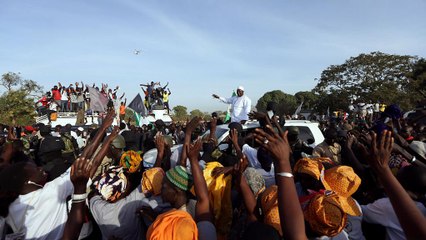The Gambia's President Barrow arrives home to take office