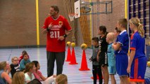 Henk Pieterse -  Basketbalclinic voor winnaar sportiviteitsprijs - de Klinker / Spijkenisse 2017