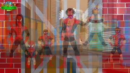 ULTIMATE SPIDER-MAN VS BATMAN (devil) FINGER FAMILY | EPIC BATTLE | KIDS SONGS |