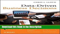 Read [PDF] Data Driven Business Decisions New Ebook