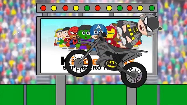 Бэтмен и Летучая мышь женщин Finger семья | Джокер и Пингвин грузовиков монстра Элмо #анимация детский стишок песни