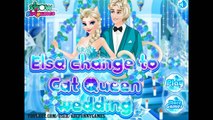 Frozen Elsa Change To Cat Queen Wedding - Disney Princess Game