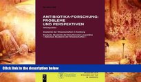 PDF  Antibiotika-Forschung: Probleme und Perspektiven: Stellungnahme (Abhandlungen Der Akademie