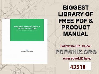 Spelling  Practice Book 1, Focus on Spelling