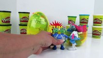 TROLLS MOVIE!! Branch Play-Doh Surprise Eggs!! DOUBLE!! Trolls Movie LOGO   BRANCH!!! Trolls Toys