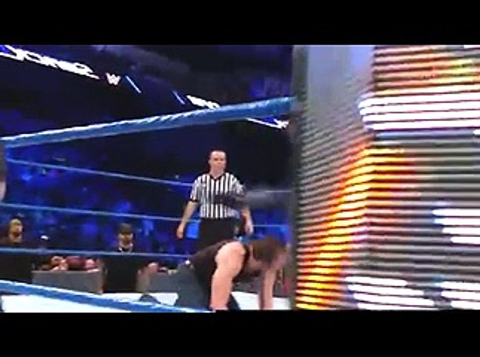 Dean Ambrose vs. The Miz - Intercontinental Title Lumberjack Match- SmackDown LIVE, Jan. 24, 2017