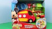 Mickey Mouse Camper RV Van Barbie Hamburger FIRE Mickey saves Pluto puppy by DisneyCarToys