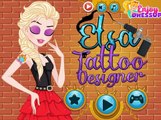 Эльза тату дизайнер! Игра для девочек! Детские игры! Видео для детей!