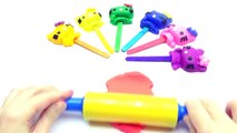 Learn Colors Play Doh Modelling Clay Hello Kitty Rainbow Animals Molds Fun & Creative for Kids