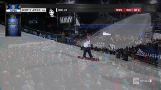 X-Games - Snowboard Halfpipe - Première médaille d'or pour Scotty James
