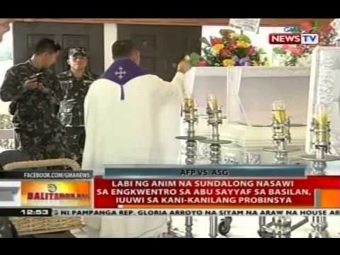 BT: Labi ng 6 na sundalong nasawi sa Basilan, iuuwi sa kani-kanilang probinsya