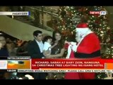 Richard, Sarah at baby Zion, nanguna sa Christmas tree lightning ng isang hotel