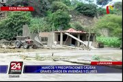 Cañete: huaicos causan graves daños en Lunahuaná