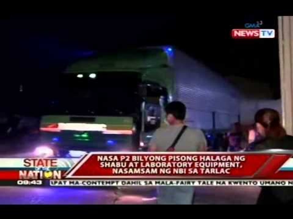 SONA: Nasa P2 bilyong halaga ng shabu at laboratory equipment, nasamsam ng NBI sa Tarlac
