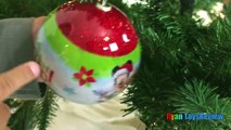 Рождественский поезд для детей украшать елку Disney автомобили Маккуин сюрприз яйца замороженные игрушки