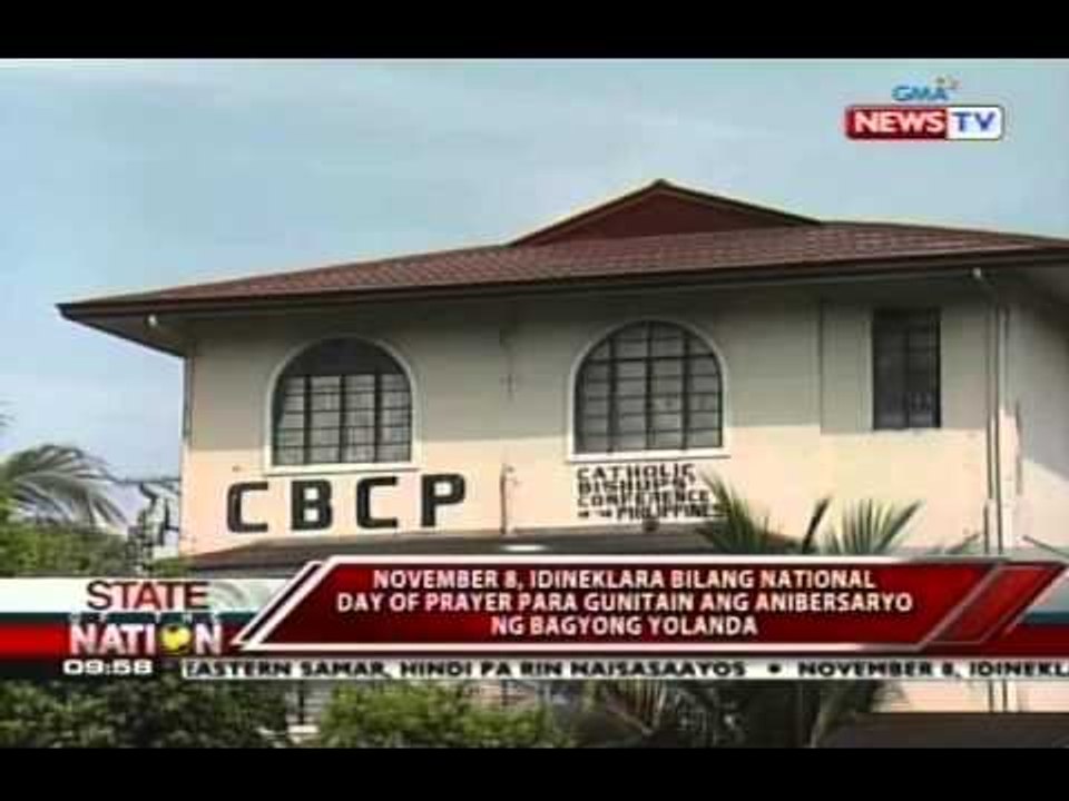 SONA: November 8, idineklara bilang National Day of Prayer para gunitain ang anibersaryo ng Yolanda