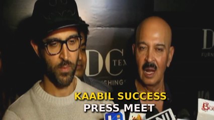 Kaabil SUCCESS Press Meet | Hrithik Roshan, Rakesh Roshan