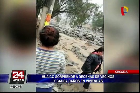 Chosica: nuevo huaico sorprende a vecinos y causa daños en viviendas