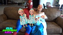 PREGNANT FROZEN ELSA VS SPIDERMAN DELIVERS BABY ELSA TRIPLETS w/ DOCTOR SPIDEY Funny Superhero