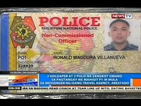 NTG: 2 holdaper at 2 pulis na sangkot umano sa pagtangay ng mahigit P1M, arestado