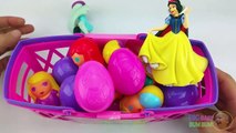 Opening Disney Princess Surprise Egg Basket! Eggs Filled With Toys, Candy, and Fun!