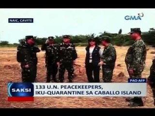 Saksi: 133 U.N. Peacekeepers, iku-quarantine sa Caballo Island