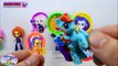 My Little Pony Equestria Girls Learning Colors Play Doh MLP Surprise Egg and Toy Collector SETC