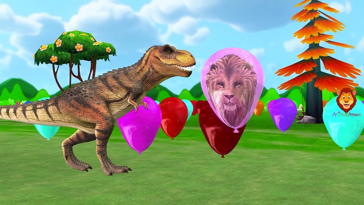 Big Dinosaurs Finger Family Rhymes With Sounds...