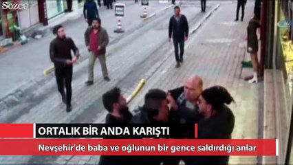 Oğlunu bıçaklayan kişi sandı, ortalık bir anda karıştı