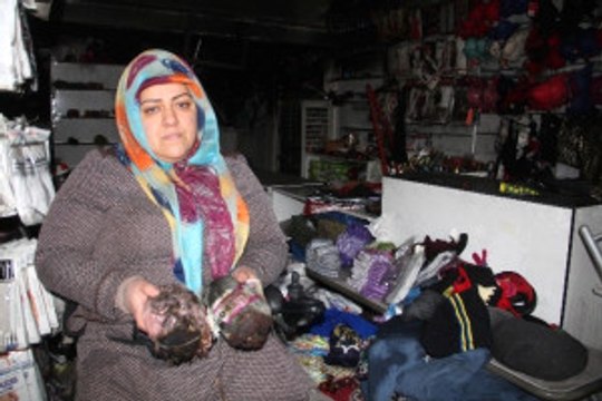 Fiziksel Engelli Kadının Mikro Krediyle Kurduğu İş Yeri Küle Döndü