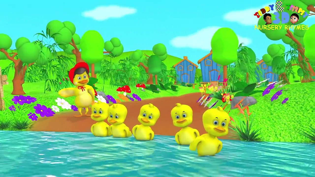Five Little Ducks | Nursery Rhymes | Poems For Kids