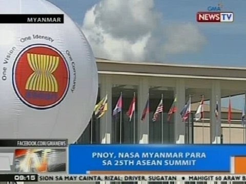 NTG: PNoy, nasa Myanmar para sa 25th ASEAN Summit