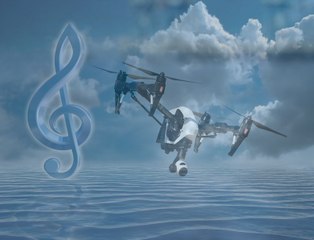 Paraiso beach + see sound. Playa paraíso a vista de Dron + sonidos del mar.