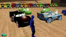 Lightning McQUEEN in Trouble Evacuator Spiderman Help Disney Cars Mcqueen in Danger Nursery Rhymes