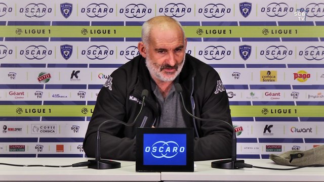 Bastia-Caen : Conf. d'avant-match de F. Ciccolini
