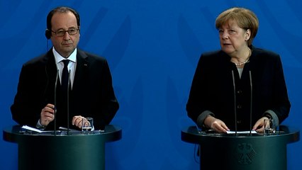Déclaration conjointe avec Angela Merkel