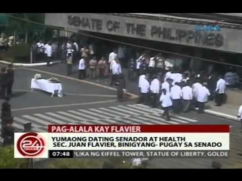 24 Oras: Yumaong dating Senador at Health Sec. Juan Flavier, binigyang- pugay sa Senado