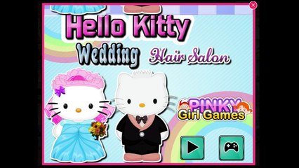 Hello Kitty games for girls. Wedding Hair Salon #HelloKitty Dress UP game movie for kids HD