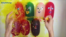 9 Wet Balloons Compilation Funny Faces water Balloon Finger Song TOP Learn Colours Collection